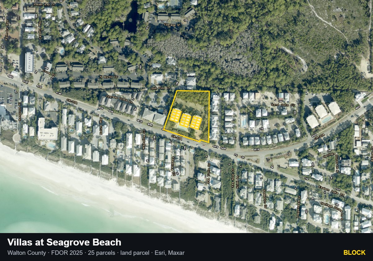 Villas at Seagrove Beach — Block parcel record