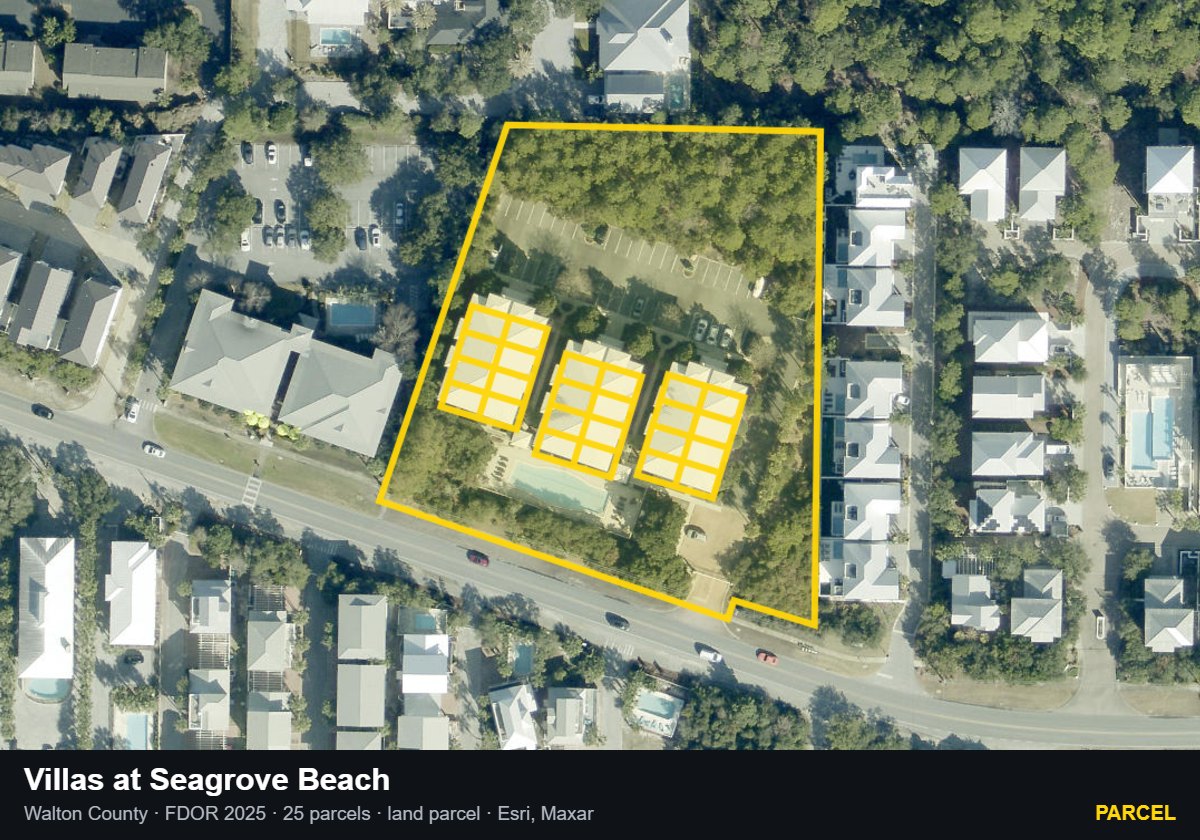 Villas at Seagrove Beach — Parcel parcel record