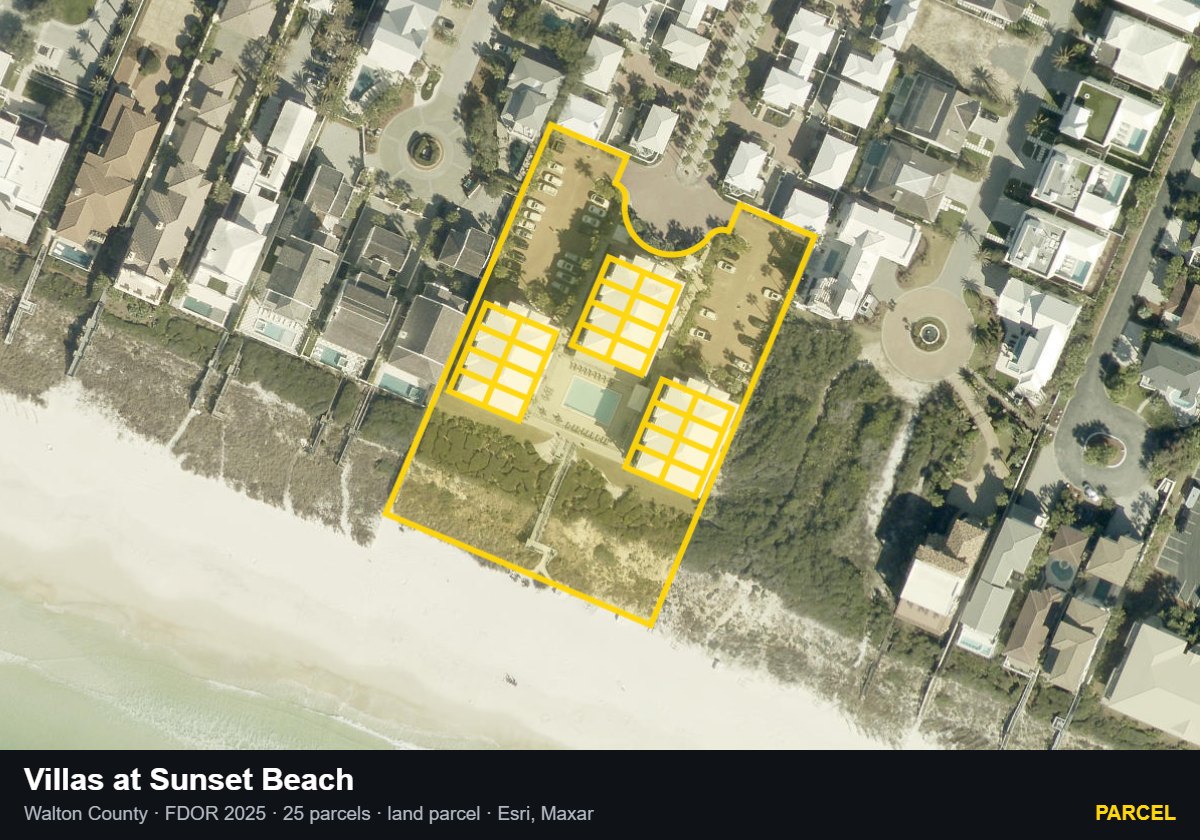 Villas at Sunset Beach — Parcel parcel record