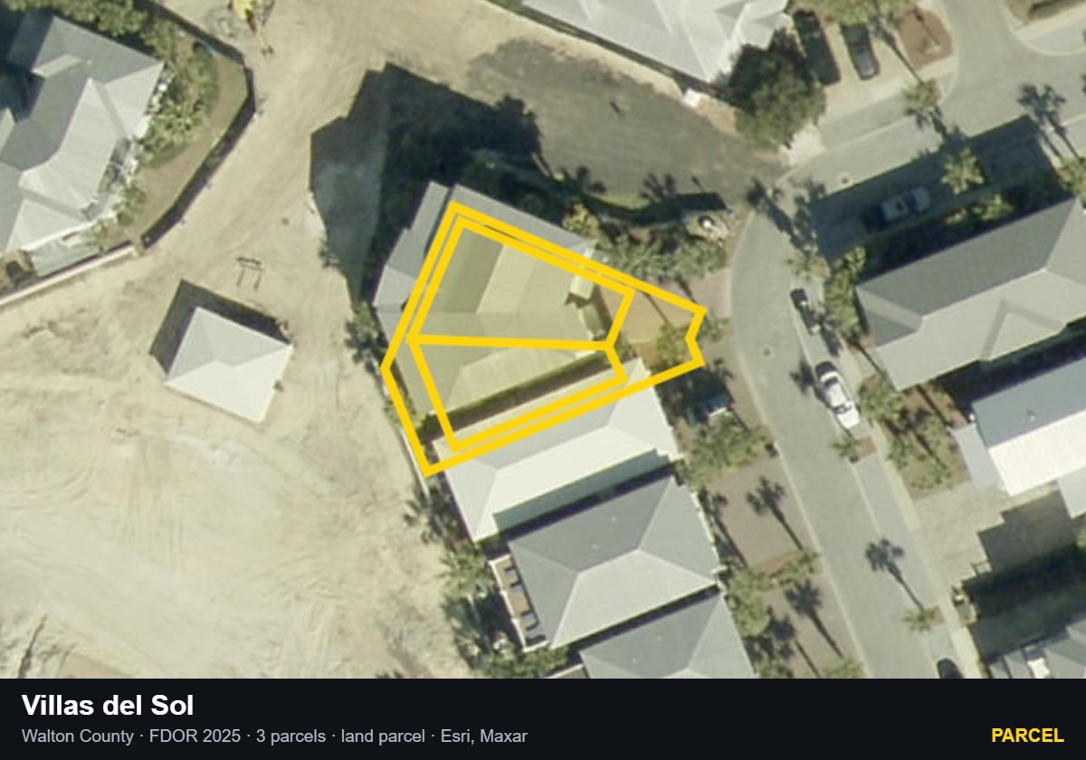 Villas del Sol — Parcel parcel record