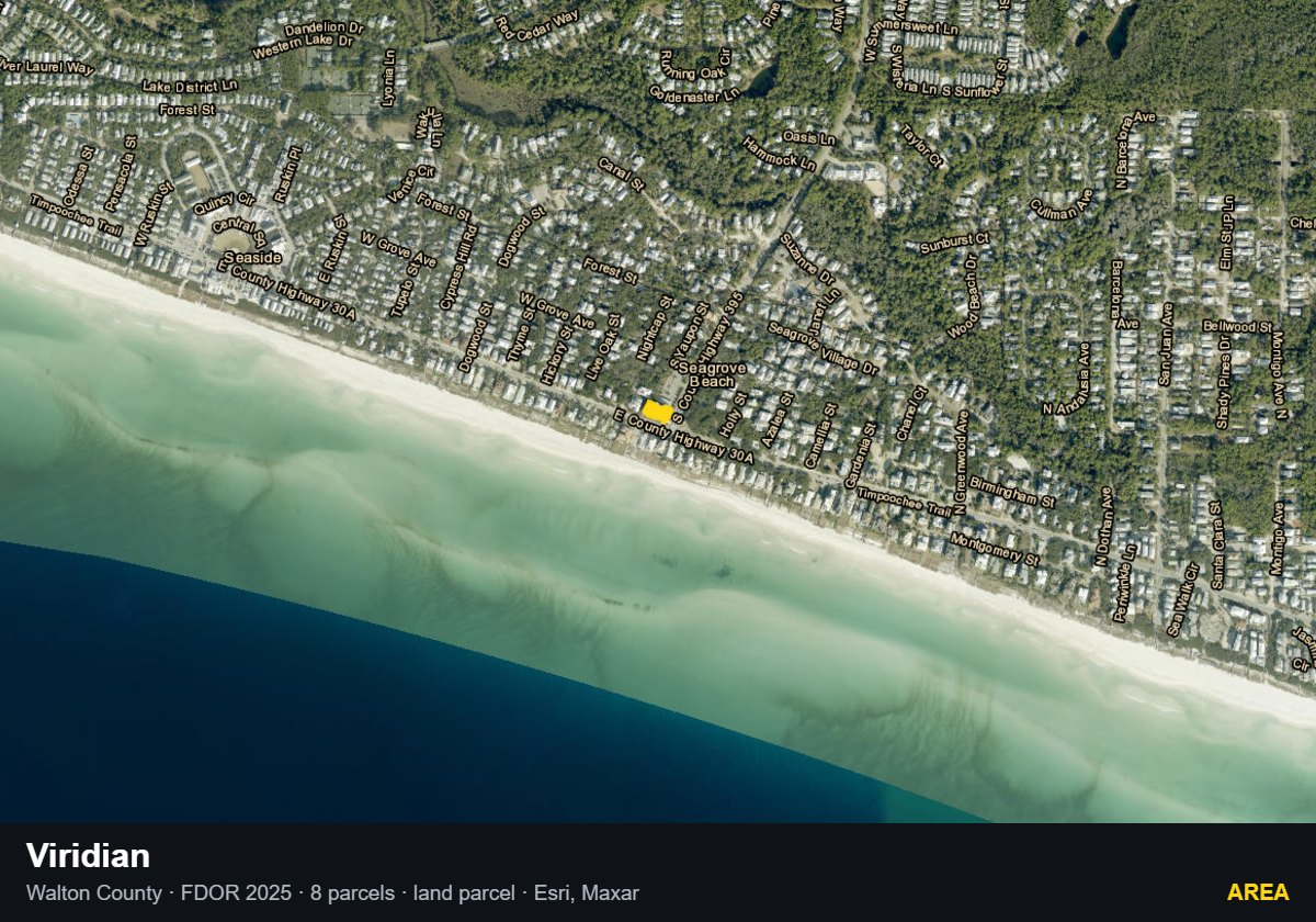 Viridian — Area parcel record