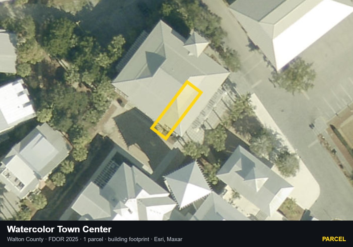 Watercolor Town Center — Parcel parcel record