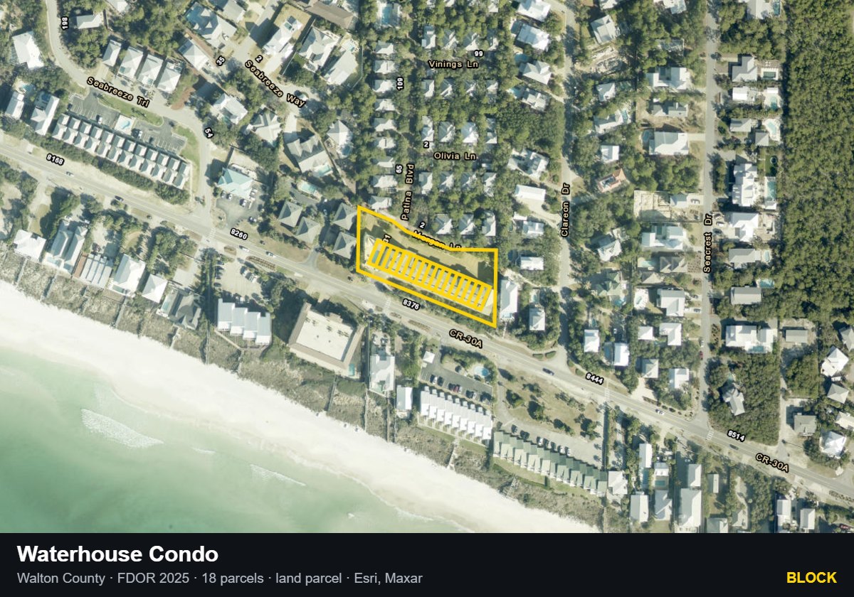 Waterhouse Condo — Block parcel record