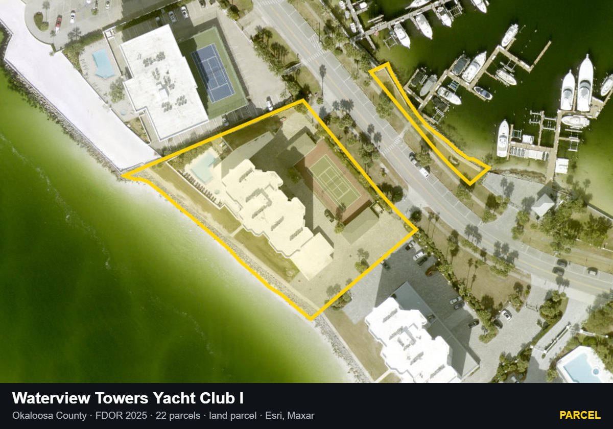 Waterview Towers Yacht Club I — Parcel parcel record