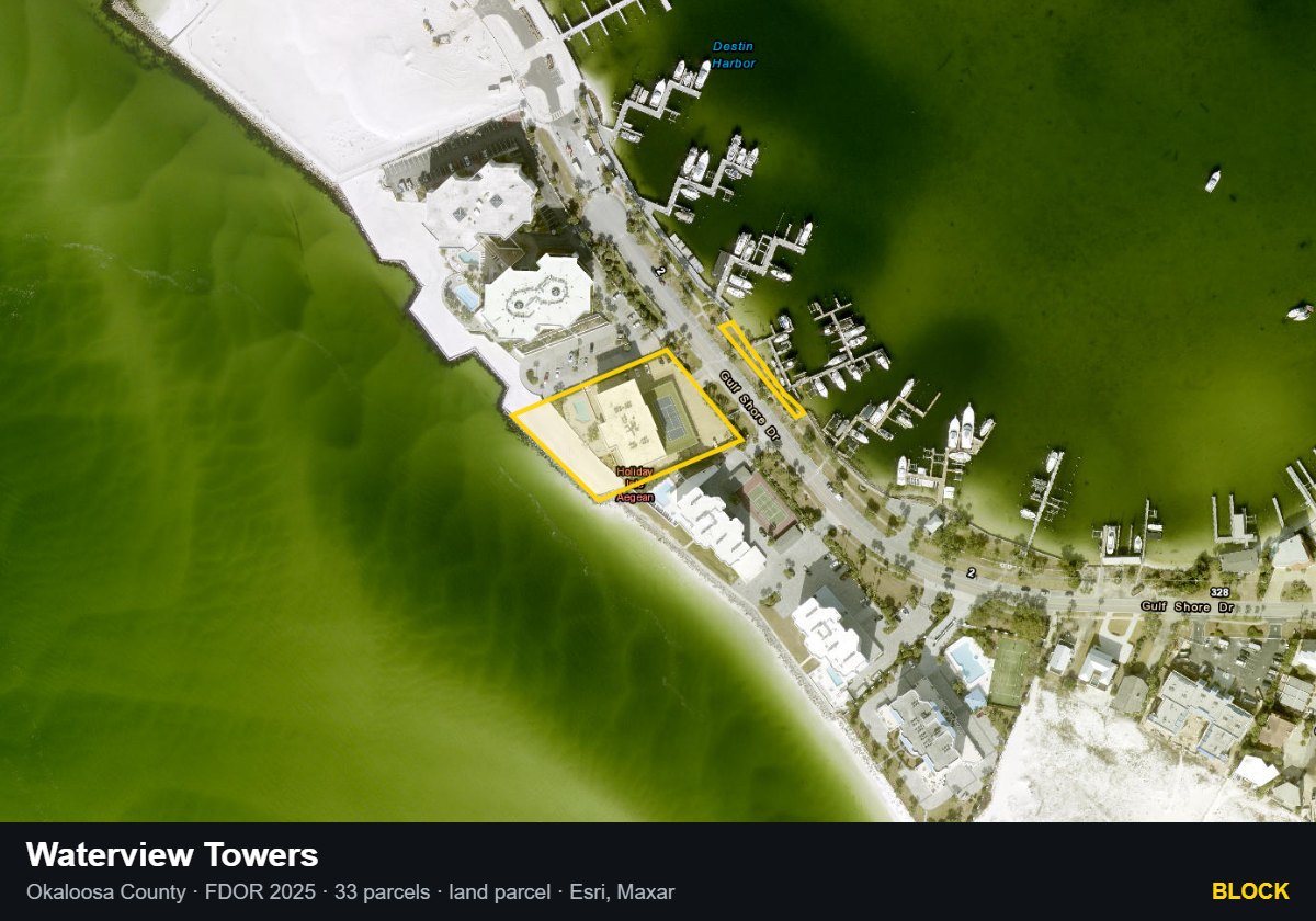 Waterview Towers — Block parcel record