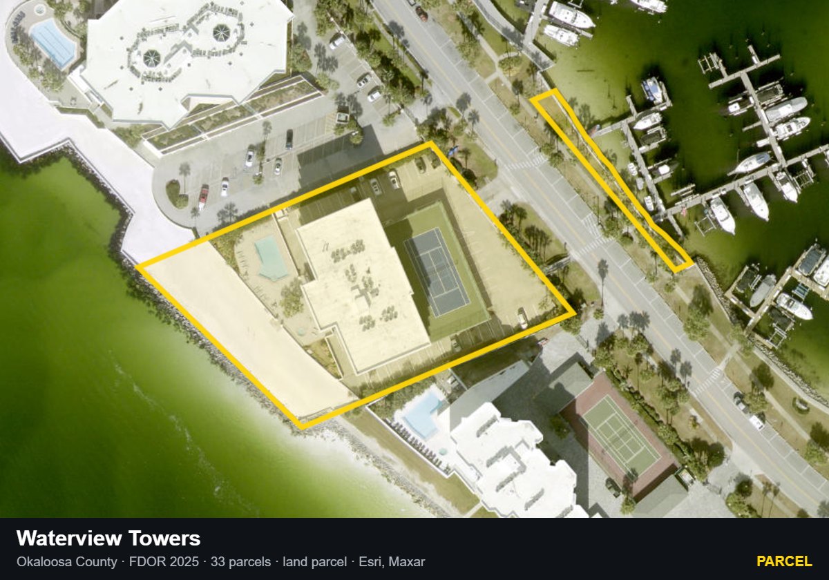Waterview Towers — Parcel parcel record