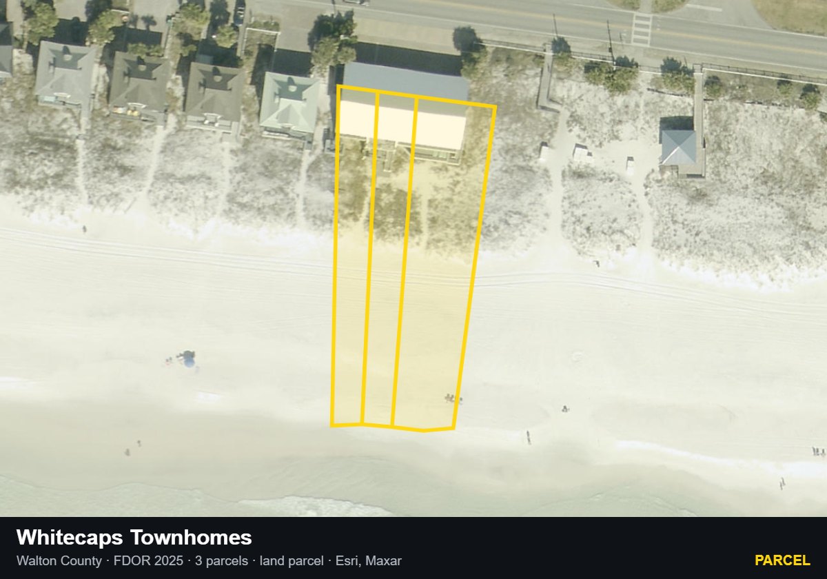 Whitecaps Townhomes — Parcel parcel record