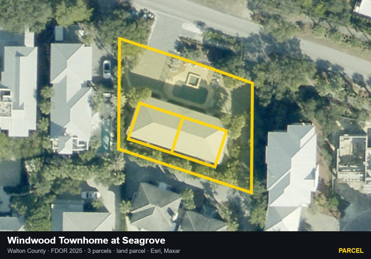 Windwood Townhome at Seagrove — Parcel parcel record