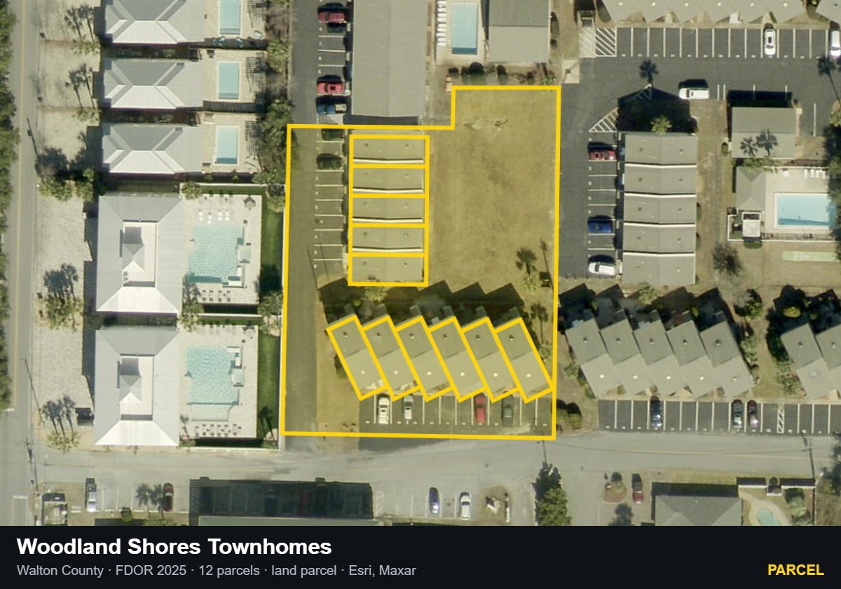 Woodland Shores Townhomes — Parcel parcel record